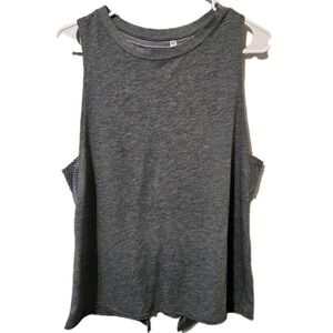Free People Movement Open Back Top Gray Size Medium
